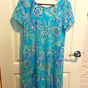 Lily Pulitzer Teal 🐢🍍 Dress